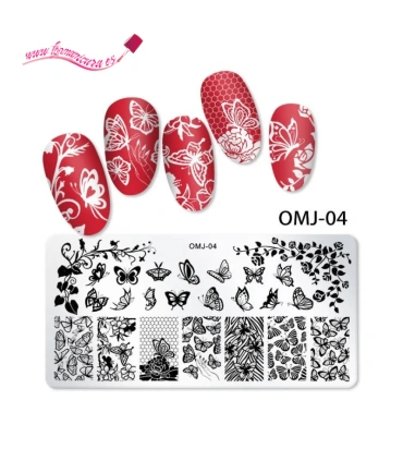 Placas de estampación para uñas