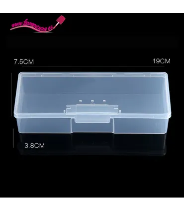 Estuche pinceles uñas plástico medidas
