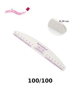 Lima de madera flexible forma media luna 100/100