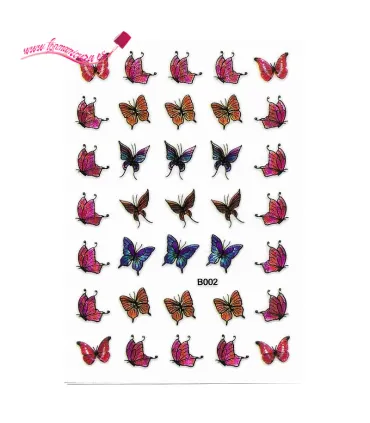 Pegatinas uñas autoadhesivas mariposas pequeñas