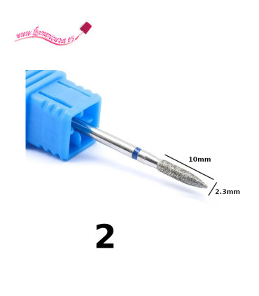 Fresas de diamante para uñas cono nº 2