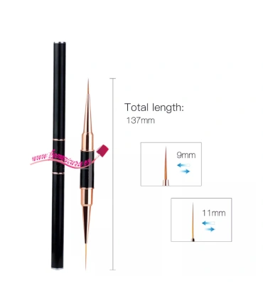 Pinceles decoración de uñas liner doble punta 9 mm / 11 mm