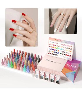 Kit esmaltes semipermanentes SIN HEMA Venalisa VIP4
