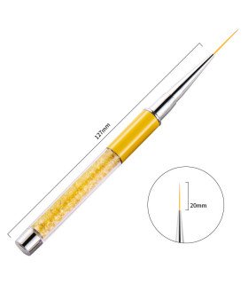Pinceles decoración de uñas liner diamon Amarillo