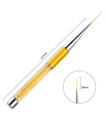 Pinceles decoración de uñas liner diamon Amarillo