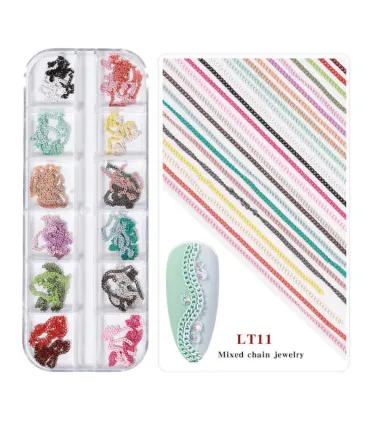 Pack cadenas para uñas LT11