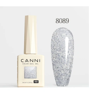Esmalte purpurina sin Hema 9ml CANNI Serie Dawn Crystal Flash Nº 8089
