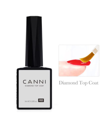 Top Coat Diamond semipermanente Sin Hema 9ml CANNI