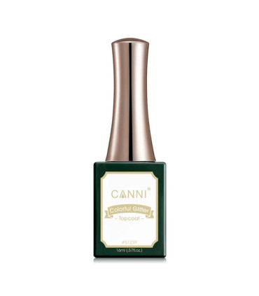 Top Coat color glitter 16ml CANNI