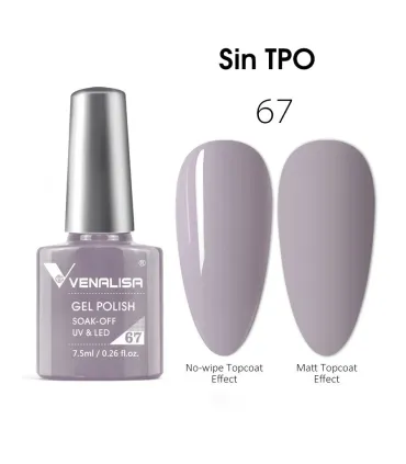 Esmalte semipermanente 7,5ml 67 (Seagull Grey) VIP2 Venalisa