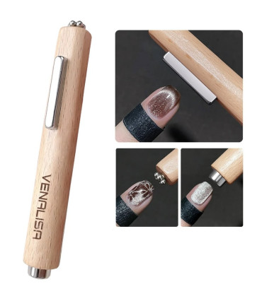 Imán de Lápiz de Madera VENALISA para Esmaltes Ojo de Gato (Cat Eye)