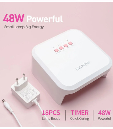 Lámpara uñas UV/LED 48W CANNI