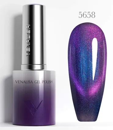 Esmalte 5658 semipermanentes SIN HEMA - TPO - HPMA Cat Eye 10ml Venalisa