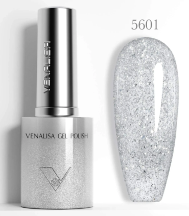 Esmalte 5601 semipermanentes SIN HEMA - TPO - HPMA Glitter 10ml Venalisa