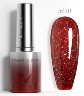 Esmalte 5610 semipermanentes SIN HEMA - TPO - HPMA Glitter 10ml Venalisa