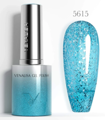 Esmalte 5615 semipermanentes SIN HEMA - TPO - HPMA Glitter 10ml Venalisa
