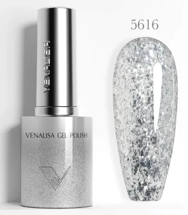 Esmalte 5616 semipermanentes SIN HEMA - TPO - HPMA Glitter 10ml Venalisa