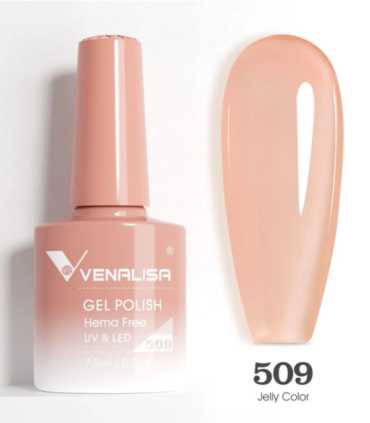 Esmalte 509 semipermanentes SIN HEMA - TPO - HPMA VIP5 7.5ml Venalisa