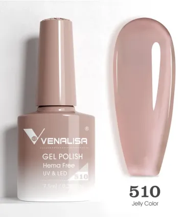 Esmalte 510 semipermanentes SIN HEMA - TPO - HPMA VIP5 7.5ml Venalisa