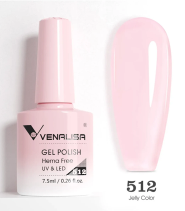 Esmalte 512 semipermanentes SIN HEMA - TPO - HPMA VIP5 7.5ml Venalisa