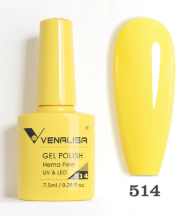 Esmalte 514 semipermanentes SIN HEMA - TPO - HPMA VIP5 7.5ml Venalisa