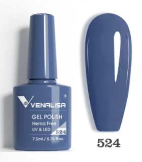 Esmalte 524 semipermanentes SIN HEMA - TPO - HPMA VIP5 7.5ml Venalisa