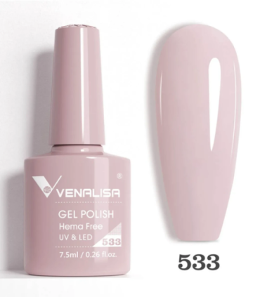 Esmalte 533 semipermanentes SIN HEMA - TPO - HPMA VIP5 7.5ml Venalisa