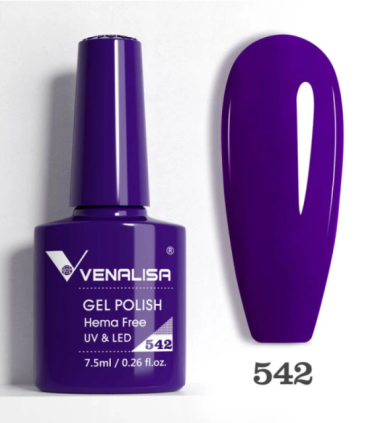Esmalte 542 semipermanentes SIN HEMA - TPO - HPMA VIP5 7.5ml Venalisa