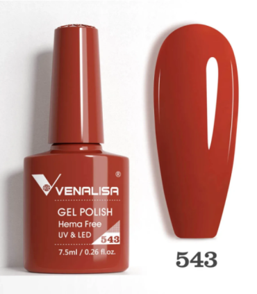 Esmalte 543 semipermanentes SIN HEMA - TPO - HPMA VIP5 7.5ml Venalisa
