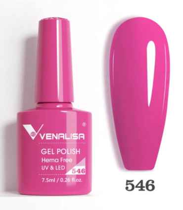 Esmalte 546 semipermanentes SIN HEMA - TPO - HPMA VIP5 7.5ml Venalisa