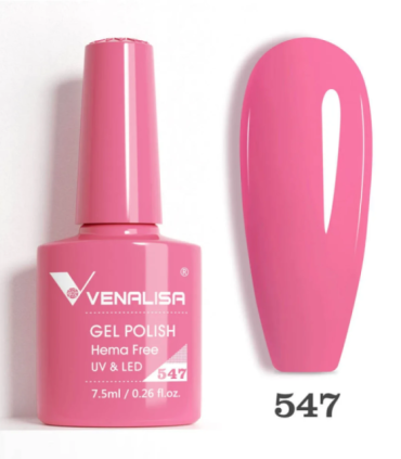 Esmalte 547 semipermanentes SIN HEMA - TPO - HPMA VIP5 7.5ml Venalisa