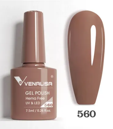 Esmalte 560 semipermanentes SIN HEMA - TPO - HPMA VIP5 7.5ml Venalisa