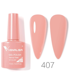 Esmalte 407 semipermanentes SIN HEMA - TPO - HPMA VIP4 7.5ml Venalisa