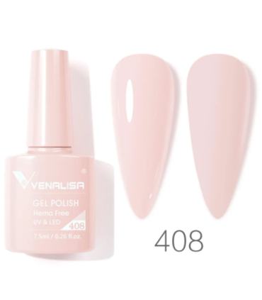 Esmalte 408 semipermanentes SIN HEMA - TPO - HPMA VIP4 7.5ml Venalisa