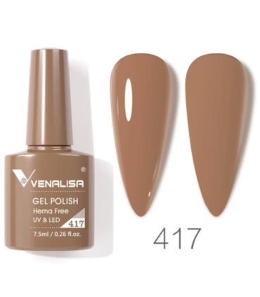 Esmalte 417 semipermanentes SIN HEMA - TPO - HPMA VIP4 7.5ml Venalisa