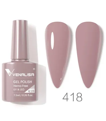 Esmalte 418 semipermanentes SIN HEMA - TPO - HPMA VIP4 7.5ml Venalisa