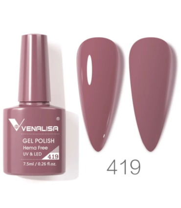Esmalte 419 semipermanentes SIN HEMA - TPO - HPMA VIP4 7.5ml Venalisa