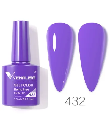 Esmalte 432 semipermanentes SIN HEMA - TPO - HPMA VIP4 7.5ml Venalisa