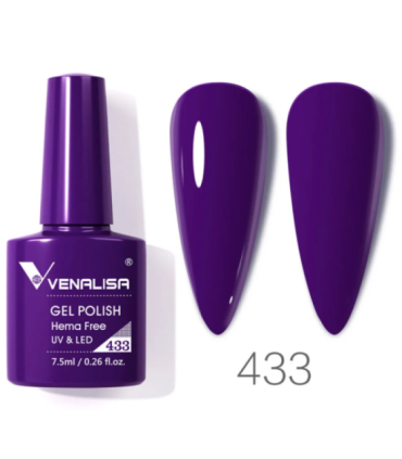 Esmalte 433 semipermanentes SIN HEMA - TPO - HPMA VIP4 7.5ml Venalisa