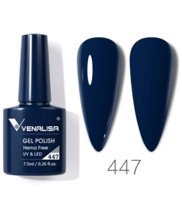 Esmalte 447 semipermanentes SIN HEMA - TPO - HPMA VIP4 7.5ml Venalisa