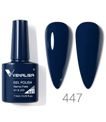 Esmalte 447 semipermanentes SIN HEMA - TPO - HPMA VIP4 7.5ml Venalisa
