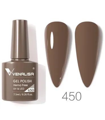 Esmalte 450 semipermanentes SIN HEMA - TPO - HPMA VIP4 7.5ml Venalisa