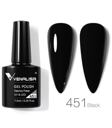 Esmalte 451 semipermanentes SIN HEMA - TPO - HPMA VIP4 7.5ml Venalisa