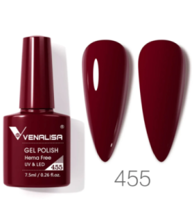 Esmalte 455 semipermanentes SIN HEMA - TPO - HPMA VIP4 7.5ml Venalisa
