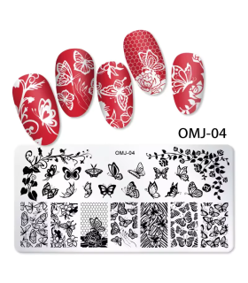 Placas de estampación para uñas