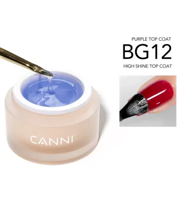 Top Coat No Wipe Alto Brillo 10g CANNI BG12 | Sellador para Uñas Gel
