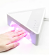 Lâmpada UV LED Venalisa 28,8 W com luz vermelha, sensor inteligente e 4 temporizadores para cura profissional de verniz gel.