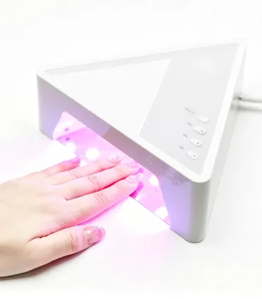 Lâmpada UV LED Venalisa 28,8 W com luz vermelha, sensor inteligente e 4 temporizadores para cura profissional de verniz gel.