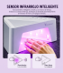 Lâmpada UV LED Venalisa 28,8 W com luz vermelha, sensor inteligente e 4 temporizadores para cura profissional de verniz gel.