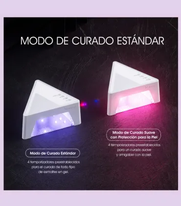 Lâmpada UV LED Venalisa 28,8 W com luz vermelha, sensor inteligente e 4 temporizadores para cura profissional de verniz gel.